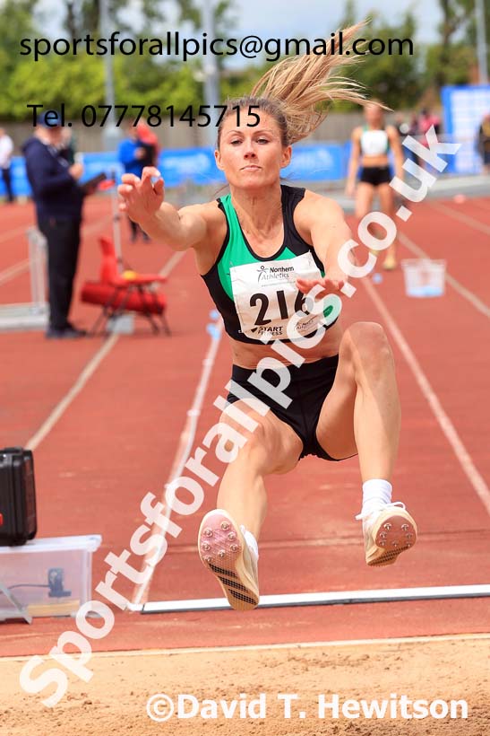 Senior Womens long jump, 2024 Northern Senior and Under-20s Track and Field Champs, Middlesbrough.  Photo: David T. Hewitson/Sports for All Pics